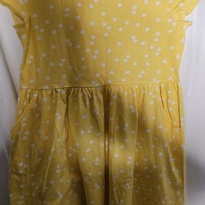 Sunny Yellow Polka Dot Kids Dress